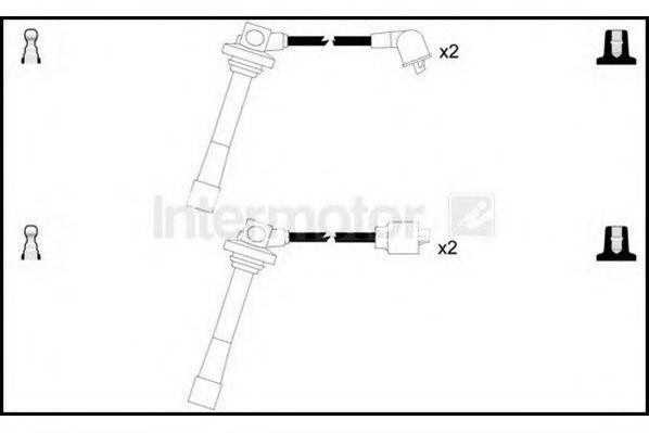 Ккомплект проводов зажигания 73376 STANDARD