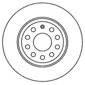 Тормозной диск 562258B BENDIX JURID