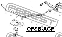Втулка стабилизатора OPSB-AGF FEBEST