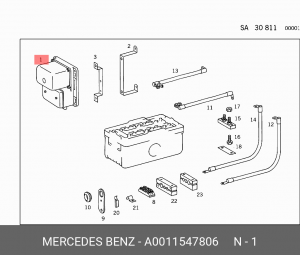 Регулятор генератора A0011547806 MERCEDES BENZ