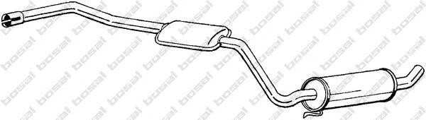 Средний глушитель выхлопных газов 285083 BOSAL