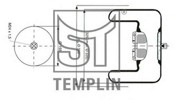 Кожух пневматической рессоры 040606106201 TEMPLIN