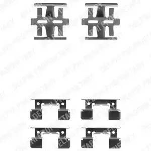 Комплектующие, колодки дискового тормоза LX0180 DELPHI