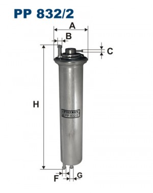 Фильтр топливный PP8322 FILTRON