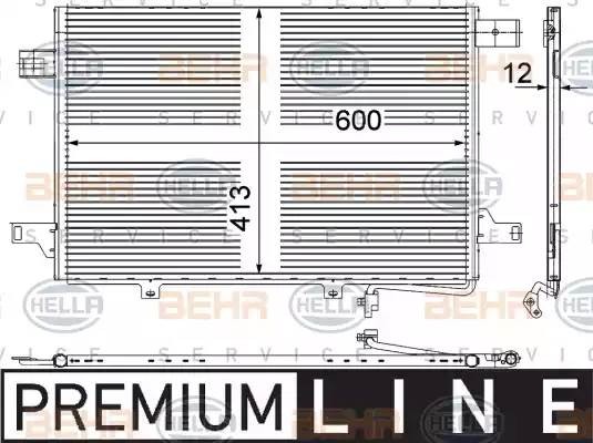 Конденсатор, кондиционер 8FC 351 303-431 HELLA