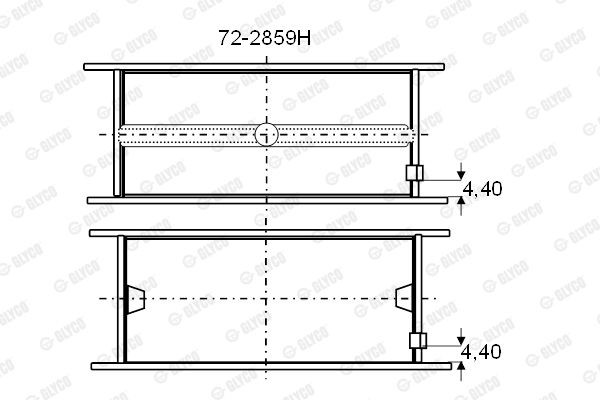 Подшипник 72-2859H GLYCO