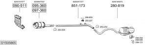 Глушитель выхлопных газов конечный 278467 BOSAL