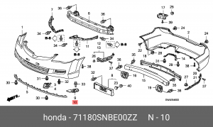Деталь 71180SNBE00ZZ HONDA