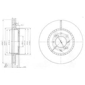 Тормозной диск BG3965 DELPHI