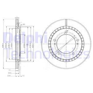 Тормозной диск BG3820 DELPHI