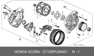 Генератор 31100PLMA01 HONDA