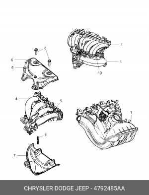 Прокладка, впускной коллектор 4792 485AA CHRYSLER