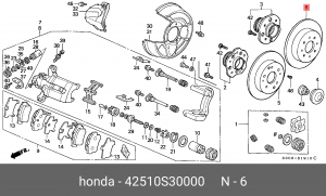 Тормозной диск 42510S30000 HONDA