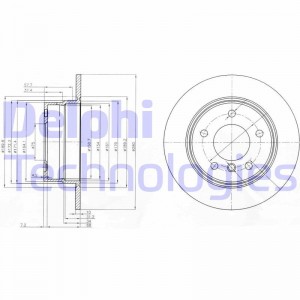 Тормозной диск BG3940 DELPHI