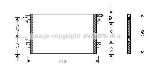 Радиатор кондиционера RTA5280 AVA