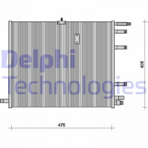 Конденсатор, кондиционер TSP0225070 DELPHI