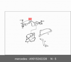 Деталь A 901 524 22 28 MERCEDES BENZ