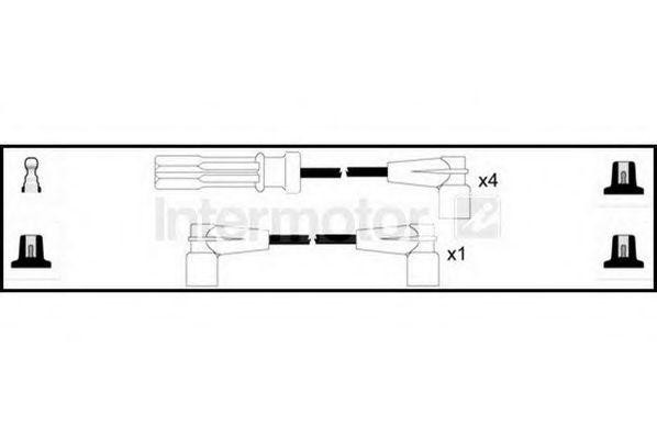 Ккомплект проводов зажигания 73328 STANDARD