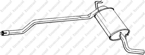 Глушитель выхлопных газов конечный 283-073 BOSAL