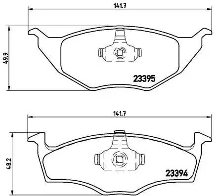 Комплект тормозных колодок, диско P85055 BREMBO