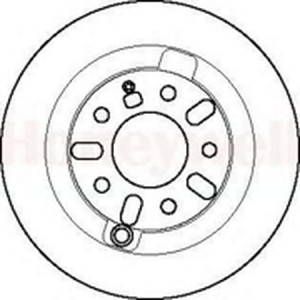 Тормозной диск 562113B BENDIX JURID