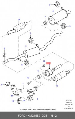 Катализатор XM21-5E212-DB FORD
