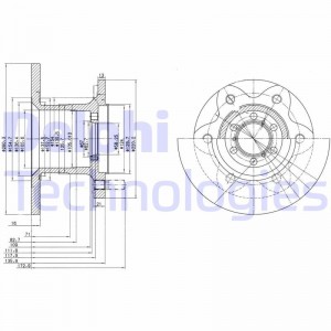 Тормозной диск BG429 DELPHI