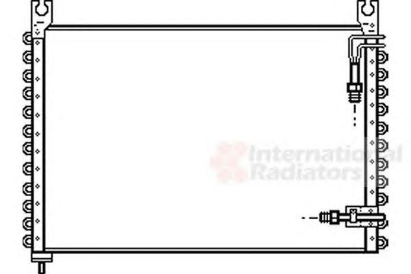 Конденсатор, кондиционер 59005112 VAN WEZEL