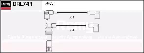 Ккомплект проводов зажигания DRL741 DELCO REMY