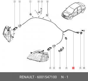 Корректор фары 6001547100 RENAULT