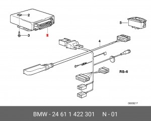Блок управления, автоматическая коробка передач 24611422301 BMW