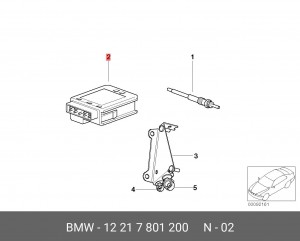 Блок управления электронный 12 21 7 801 200 BMW