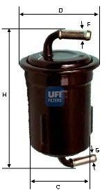Топливный фильтр 31.649.00 UFI