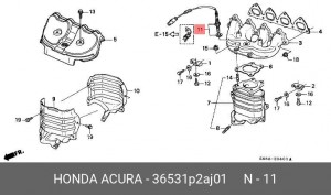 Лямбда-зонд 36531P2AJ01 HONDA