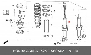 Амортизатор 52611SH9A02 HONDA