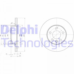 Тормозной диск BG3415 DELPHI