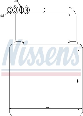 Теплообменник, отопление салона 72029 NISSENS