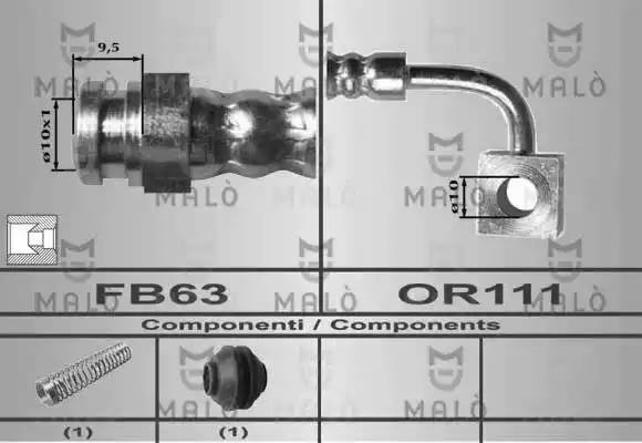Тормозной шланг 80530 MALO