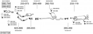 Выпускной трубопровод 452631 BOSAL