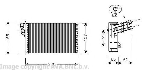 Радиатор отопителя VW6173 AVA