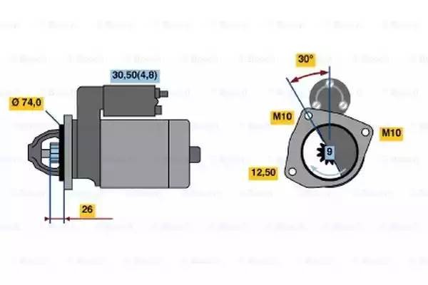 Стартер 0 001 108 237 BOSCH