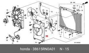 Деталь 38615RN0A01 HONDA