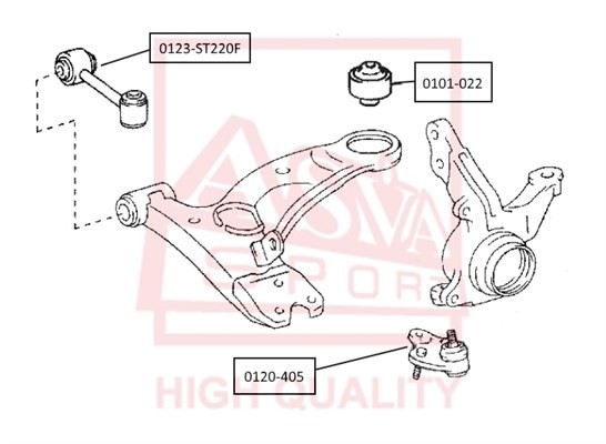 Опора шаровая подвески 0120-405 ASVA