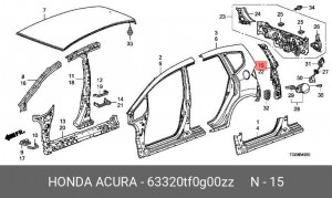 Деталь 63320TF0G00ZZ HONDA