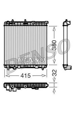 Радиатор, охлаждение двигател DRM07011 DENSO