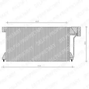 Конденсатор, кондиционер TSP0225025 DELPHI