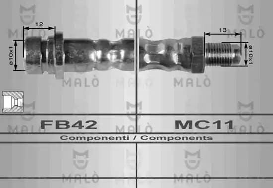 Тормозной шланг 8011 MALO