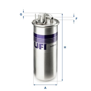 Топливный фильтр 24.001.00 UFI