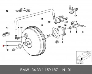 Усилитель тормозной системы 34 33 1 159 187 BMW