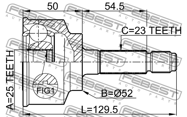 ШРУС 0310-047 FEBEST